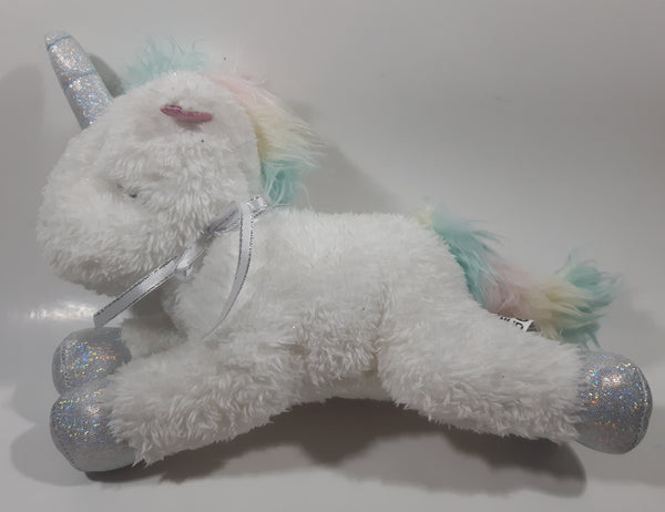 Anko White Unicorn 11" Long Stuffed Animal Toy Plush