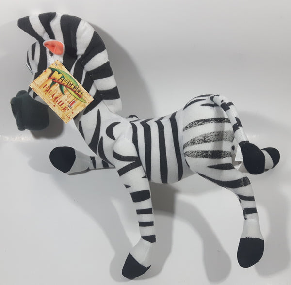 2004 Nanco Dreamworks Madagascar Marty The Zebra 13" Tall Stuffed Animal Toy Character Plush New with Tags