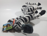 2004 Nanco Dreamworks Madagascar Marty The Zebra 13" Tall Stuffed Animal Toy Character Plush New with Tags