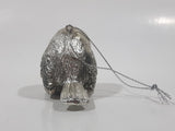 Silver Look Metal Song Bird 2" Tall Hanging Ornament