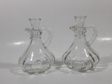 Oil and Vinegar Glass Cruet Bottle Set