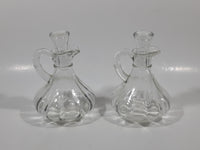 Oil and Vinegar Glass Cruet Bottle Set