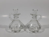 Oil and Vinegar Glass Cruet Bottle Set