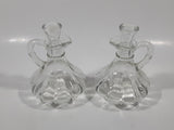 Oil and Vinegar Glass Cruet Bottle Set