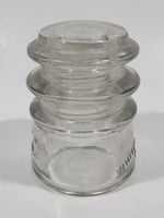 Antique Whitall Tatum No 3 Clear Glass Insulator Made in U.S.A. 25-48 A