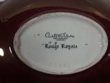 Antique CarltonWare Rouge Royale Dark Red Brown with Gold Trim 8 1/2" Long Serving Dish Made in England