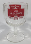 Vintage Old Milwaukee Beer 6" Tall Heavy Dimpled Glass Cup