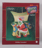 2000 Carlton Cards Dr. Seuss' How The Grinch Stole Christmas! Holiday Scoundrel Lighted Christmas Ornament New in Box