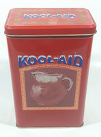 Kool-Aid Sugar Sweetened Soft Drink Mix 8" Tall Tin Metal Container