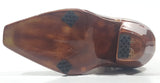 Vintage Brown Cowboy Boot 6 1/2" Tall Ceramic Coin Bank