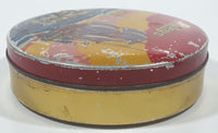 Vintage 1950s Riley's Variety Toffee Galleon Ship Boat Themed 5" Round Tin Metal Container