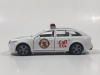 Moose Police Canada Call 911 Emergency White Pull Back Die Cast Toy Car Vehicle with Opening Doors