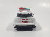 Moose Police Canada Call 911 Emergency White Pull Back Die Cast Toy Car Vehicle with Opening Doors