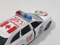 Moose Police Canada Call 911 Emergency White Pull Back Die Cast Toy Car Vehicle with Opening Doors