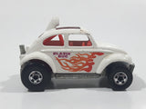 1987 Hot Wheels Baja Bug Volkswagen VW Beetle White Die Cast Toy Car Vehicle