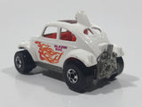 1987 Hot Wheels Baja Bug Volkswagen VW Beetle White Die Cast Toy Car Vehicle