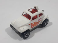 1987 Hot Wheels Baja Bug Volkswagen VW Beetle White Die Cast Toy Car Vehicle