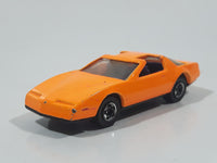 1992 Hot Wheels Pontiac Firebird T-Top Orange Plastic Body Die Cast Toy Car Vehicle