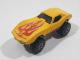 1987 Hot Wheels Monster Vette Corvette Stingray Yellow Die Cast Toy Car Vehicle