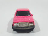 1993 Hot Wheels Mercedes 380 SEL Pink with Red Glitter Die Cast Toy Car Vehicle