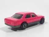 1993 Hot Wheels Mercedes 380 SEL Pink with Red Glitter Die Cast Toy Car Vehicle