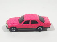 1993 Hot Wheels Mercedes 380 SEL Pink with Red Glitter Die Cast Toy Car Vehicle