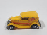 1989 Hot Wheels '32 Ford Delivery Truck Yellow Die Cast Toy Car Vehicle