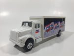 1993 Road Champs Pepsi Diet Pepsi Delivery Truck White Die Cast Toy Car Vehicle with Opening Rear Side Doors