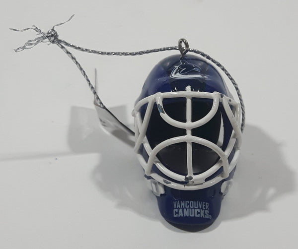Forever Collectibles NHL Vancouver Canucks Ice Hockey Team 1 3/8" Tall Resin Goalie Mask Christmas Tree Ornament New with Tag