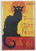 Tournee Du Chat Noir Black Cat 2 1/8" x 3 1/8" Fridge Magnet