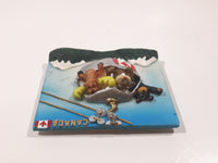 Canada Moose Beaver Bear in Gondola 2 3/8" x 3" Resin Fridge Magnet