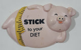 Enesco "Stick to your DIET" Laying Pig 1 1/2" x 2 1/2" Plastic Fridge Magnet