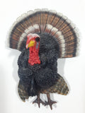 2002 JR MC-162 3D Turkey Shaped 3" x 4 1/4" Rubber Fridge Magnet