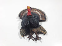 2002 JR MC-162 3D Turkey Shaped 3" x 4 1/4" Rubber Fridge Magnet