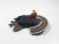 2002 JR MC-162 3D Turkey Shaped 3" x 4 1/4" Rubber Fridge Magnet