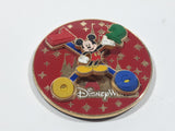 2007 Walt Disney World 50th Anniversary Mickey Mouse Rotating Numbers 2" Enamel Metal Fridge Magnet