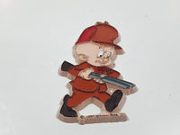 1990 Warner Bros. Looney Tunes Elmer Fudd 1 3/4" x 2 3/4" Rubber Fridge Magnet