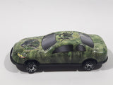 Triceratops Dinosaur Green Pattern Die Cast Toy Car Vehicle
