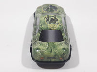 Triceratops Dinosaur Green Pattern Die Cast Toy Car Vehicle
