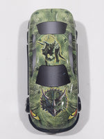 Triceratops Dinosaur Green Pattern Die Cast Toy Car Vehicle