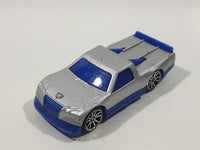 Motor Max Truck Silver and Blue Die Cast Toy Car Vehicle