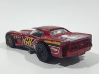 2016 Hot Wheels HW Mild to Wild '76 Greenwood Corvette Metalflake Dark Red Die Cast Toy Car Vehicle