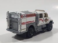 2011 Matchbox Fire International WorkStar Brush Fire Truck 2007 White Die Cast Toy Car Vehicle