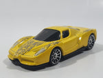 2005 Hot Wheels Enzo Ferrari Yellow Die Cast Toy Car Vehicle