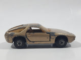 Vintage 1980 Lesney Matchbox Superfast No. 59 Porsche 928 Gold Die Cast Toy Car Vehicle with Opening Doors