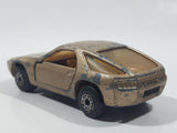 Vintage 1980 Lesney Matchbox Superfast No. 59 Porsche 928 Gold Die Cast Toy Car Vehicle with Opening Doors