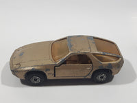 Vintage 1980 Lesney Matchbox Superfast No. 59 Porsche 928 Gold Die Cast Toy Car Vehicle with Opening Doors