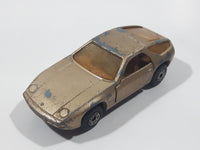 Vintage 1980 Lesney Matchbox Superfast No. 59 Porsche 928 Gold Die Cast Toy Car Vehicle with Opening Doors
