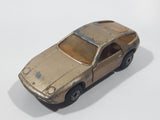 Vintage 1980 Lesney Matchbox Superfast No. 59 Porsche 928 Gold Die Cast Toy Car Vehicle with Opening Doors