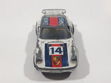 Vintage 1987 Lesney Matchbox Superfast No. 3 Porsche Turbo #14 BOSS White Die Cast Toy Car Vehicle with Opening Doors